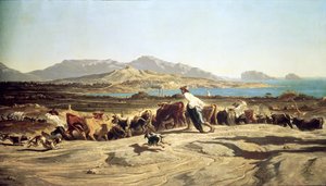 Boskapsskötsel nära Marseille, 1853